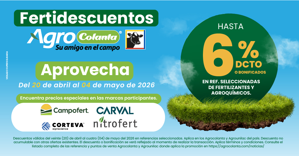 Términos y condiciones descuentos de temporada de fertilizantes y agroquímicos